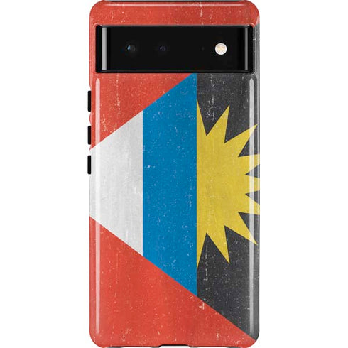 Antigua and Barbuda Flag Distressed Pixel Cases